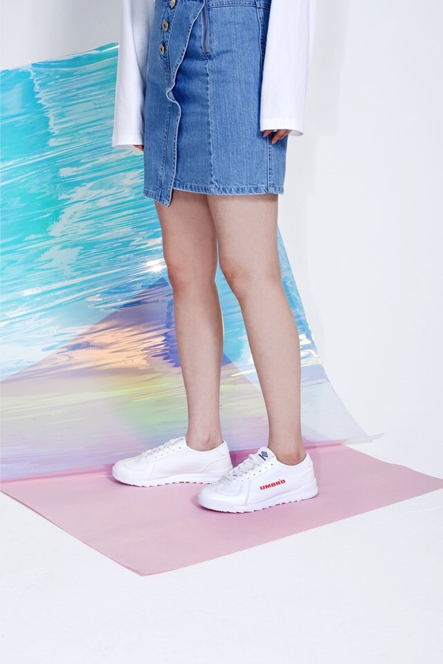 엄브로(UMBRO) LEEDS (리즈) 화이트레드