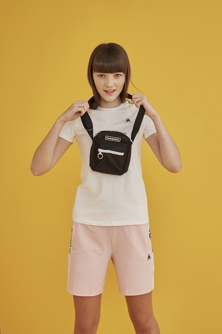 르꼬끄(LECOQ) 남녀공용 트윈(TWIN) 세로형 미니 크로스백 (Q9123ABG13)