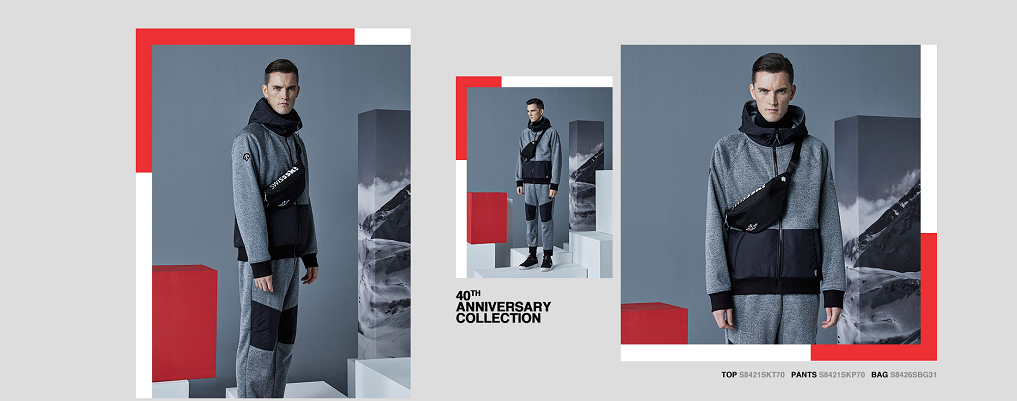 데상트(DESCENTE) 남녀공용 스키 40주년 가로형 힙색(S) (S8426SBG31)