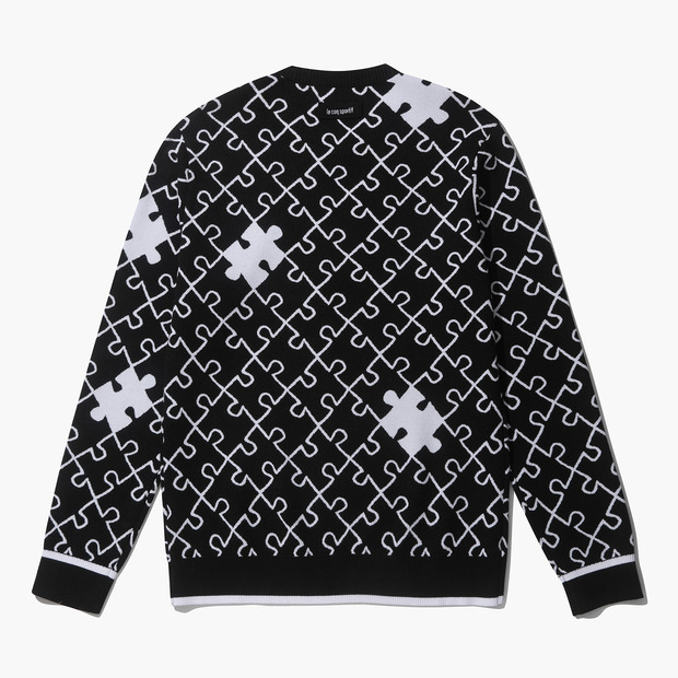 남성 퍼즐 패턴 스웨터