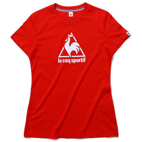 르꼬끄(LECOQ) 여성 면 에센셜 빅로고 레귤러핏 반팔티셔츠 (Q8122ARS31)
