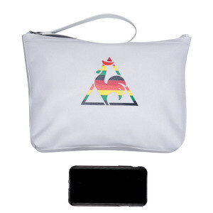 르꼬끄(LECOQ) 여성 뉴컬러로고 스튜디오 클러치백 (Q8222OBG05)