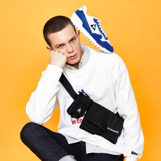 르꼬끄(LECOQ) 남녀공용 탈부착 포켓 홀스터백 (Q8323CBG93)