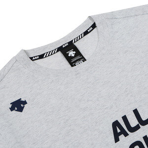 데상트(DESCENTE) [신상품]남녀공용 코튼 ALL AROUND RUN 워딩 반팔 티셔츠 (S8323VTS75)