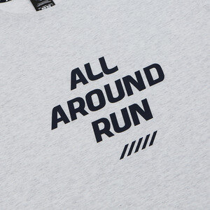 데상트(DESCENTE) [신상품]남녀공용 코튼 ALL AROUND RUN 워딩 반팔 티셔츠 (S8323VTS75)