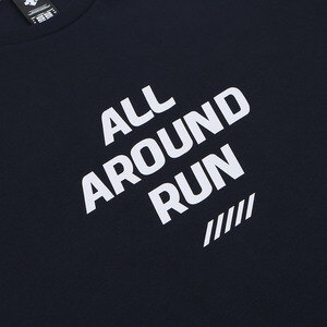 데상트(DESCENTE) [신상품]남녀공용 코튼 ALL AROUND RUN 워딩 반팔 티셔츠 (S8323VTS75)