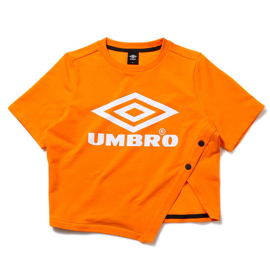 엄브로(UMBRO) 여성 슬릿 크롭 티셔츠 (U8222YRS69)