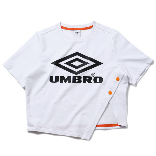 엄브로(UMBRO) 여성 슬릿 크롭 티셔츠 (U8222YRS69)