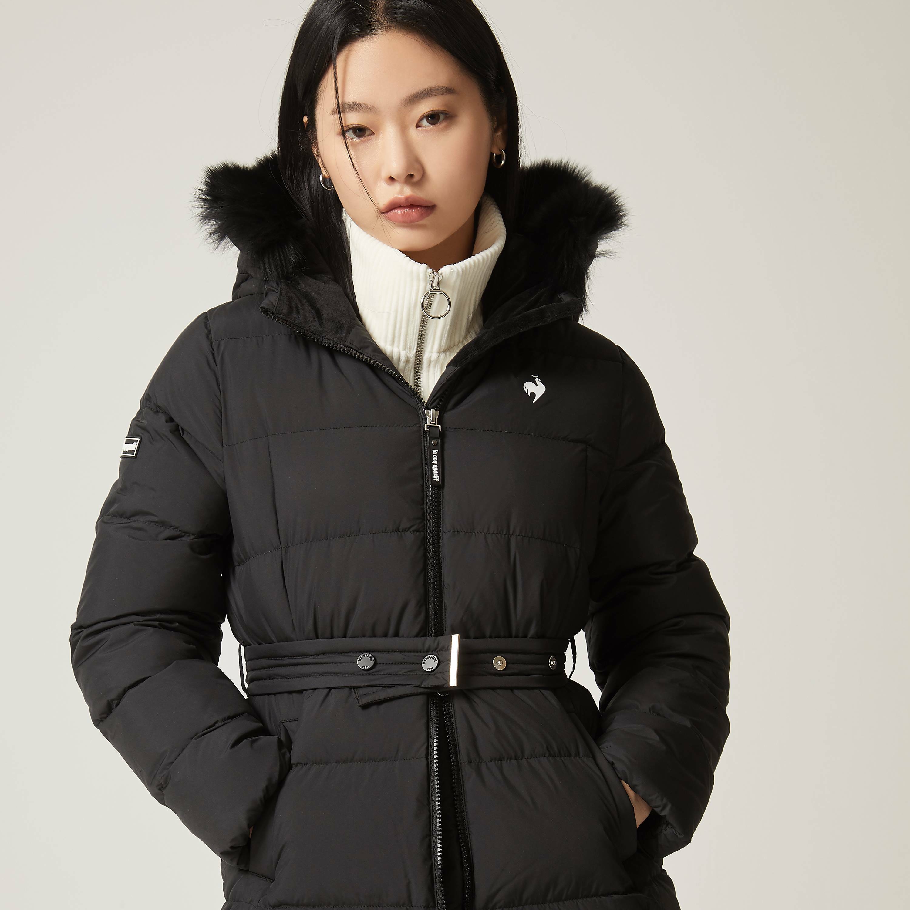 le coq sportif long down jacket