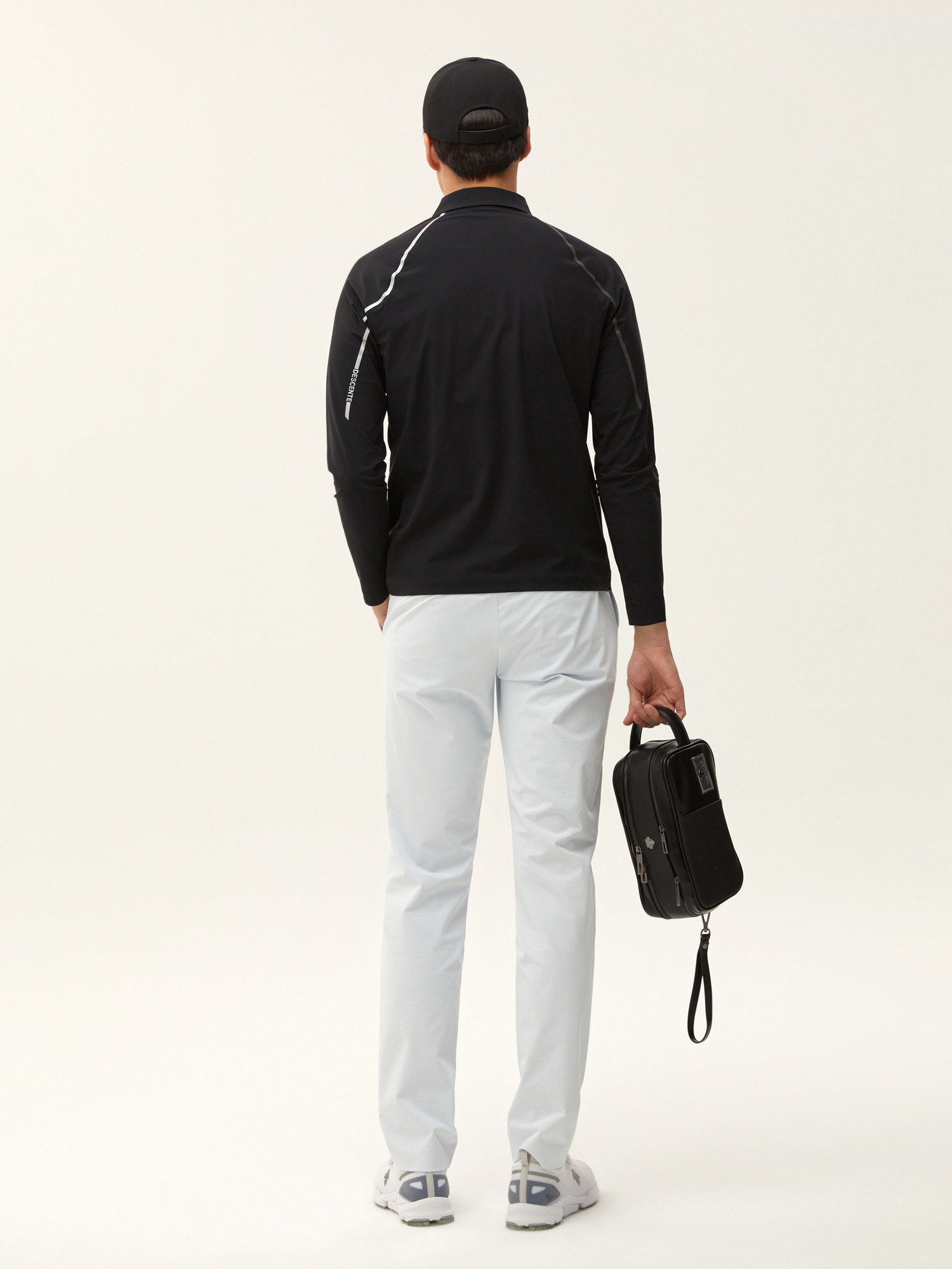 [DESCENTE GOLF] 남성 등판 포인트 카라 티셔츠