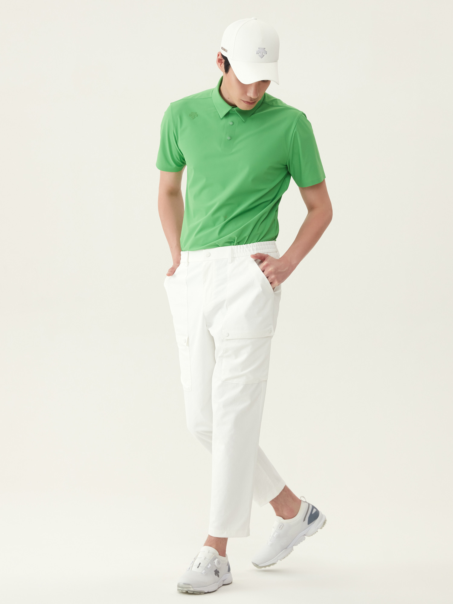 [DESCENTE GOLF] 남성 카고 디테일 린넨 팬츠