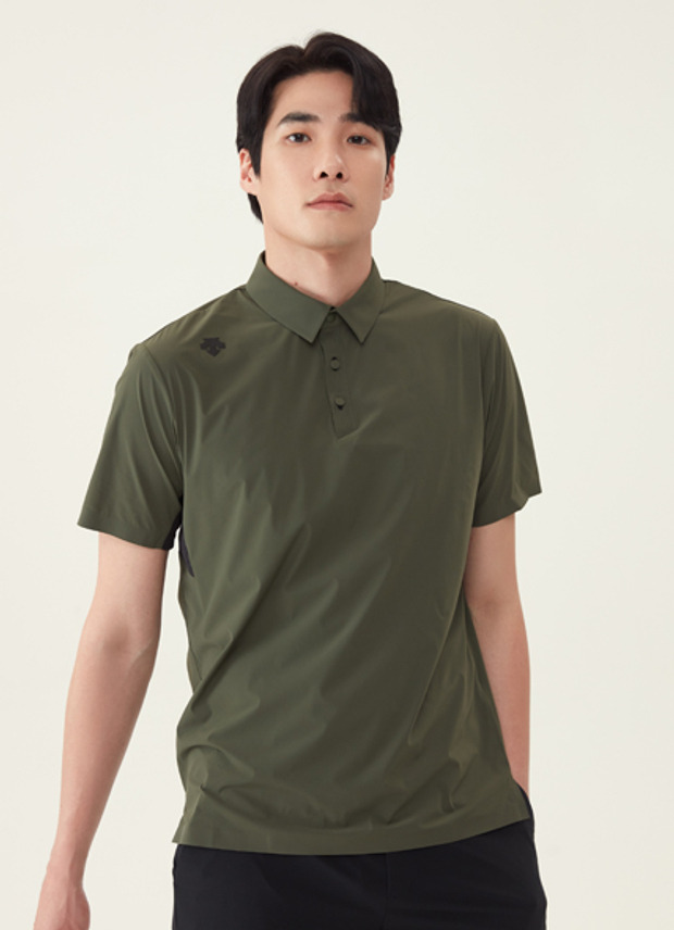 남성 우븐 경량 반팔티셔츠