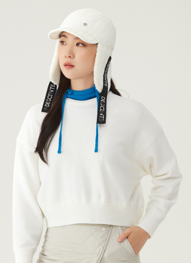 여성 퀼팅 방한모