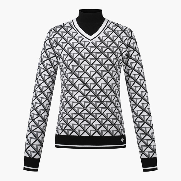 여성 레이어드룩 풀오버 스웨터