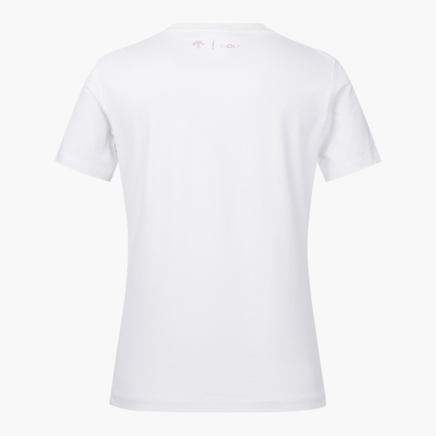 여성 이니셜 라운드넥 반팔 티셔츠