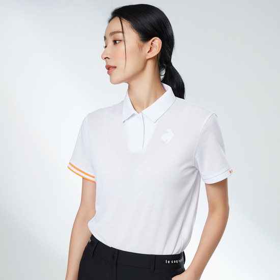 여성 로고포인트 크롭 반팔티셔츠