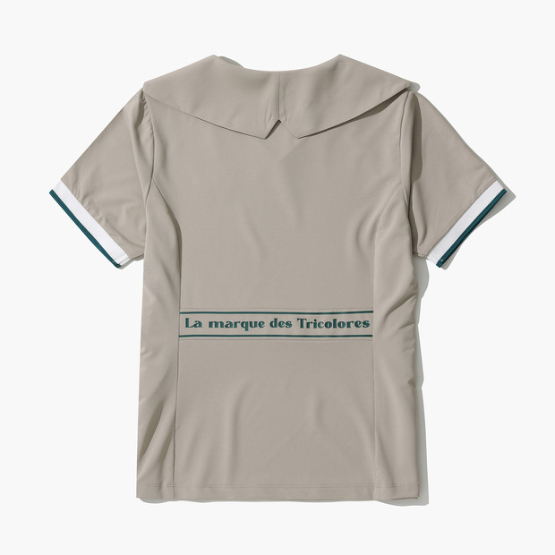 여성 와이드 세일러카라 티셔츠