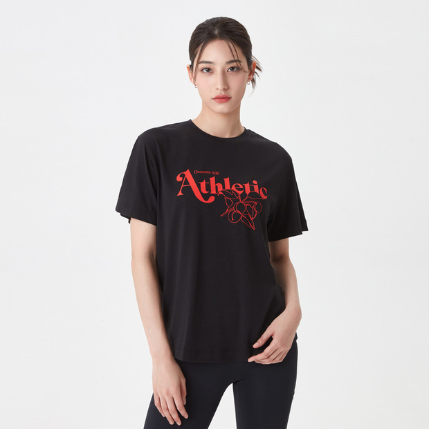 여성 오버핏 그래픽 반팔 티셔츠