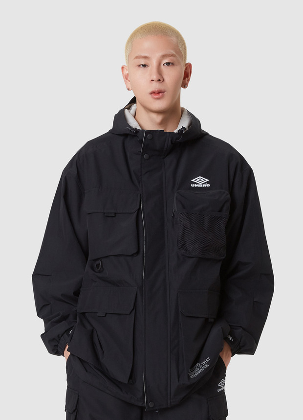 2Layer 멀티포켓 후드형 윈드파카 자켓