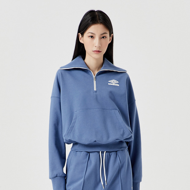 아카이브 클럽 우먼스 2WAY 하프짚업 맨투맨