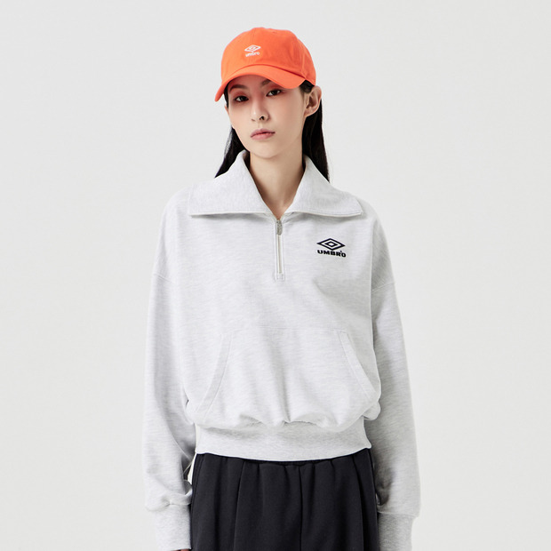 아카이브 클럽 우먼스 2WAY 하프짚업 맨투맨