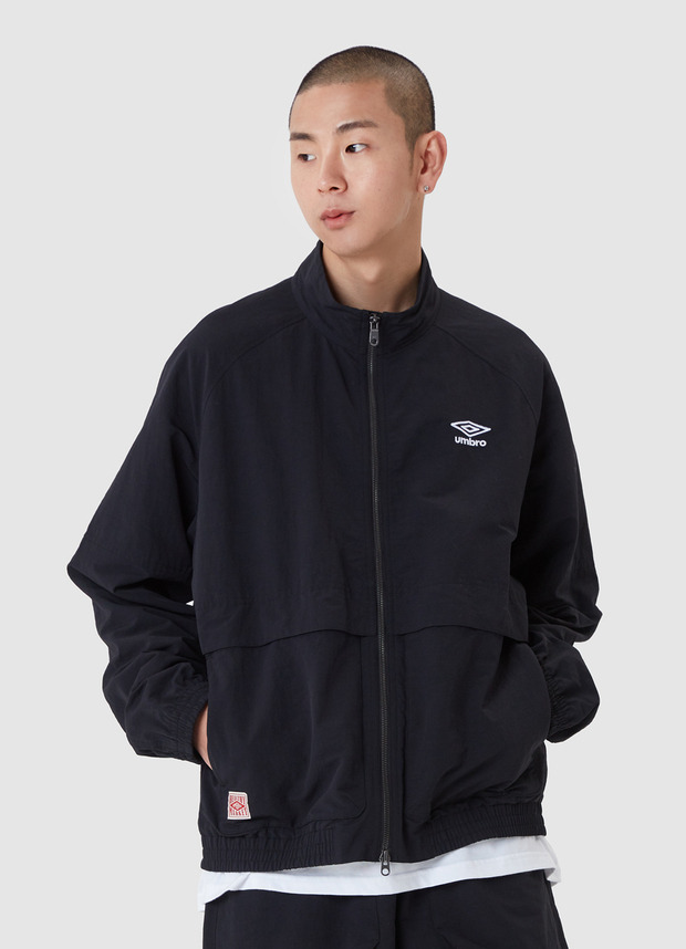 COOL 린넨라이크 스탠넥 블루종 자켓