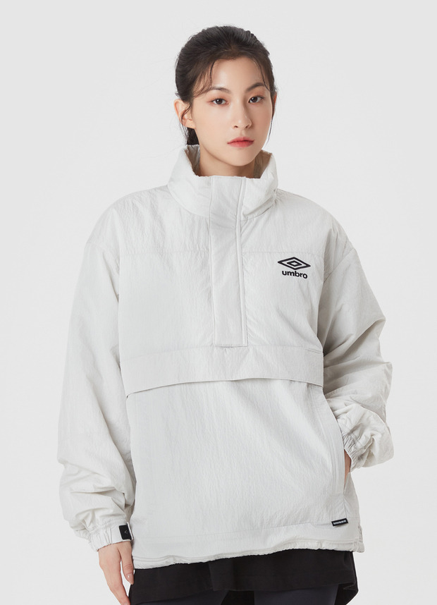 나일론 메탈 패딩 아노락