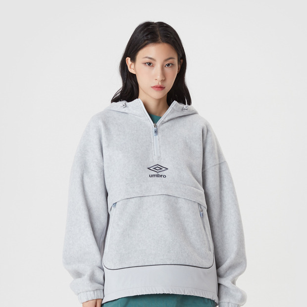 [얼리버드쿠폰]WARM+ 우븐 믹스 플리스 아노락
