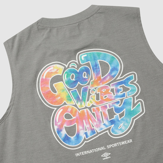 UMBRO■GOOD VIBES ONLY Graffiti Fresh Sleeveless ■送料込 엄브로(UMBRO) GOOD VIBES ONLY 그래피티 프레쉬 쿨링